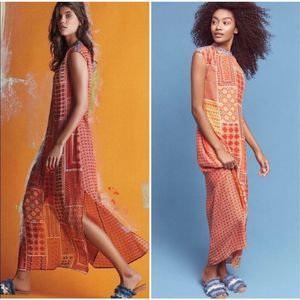 NWOT ANTHROPOLOGIE by Tanvi Kedia Patchworked Sol Dress Sz M- $198